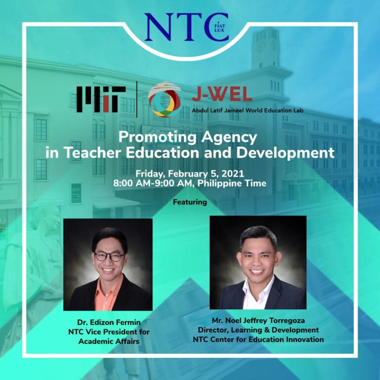 NTC to be Featured in MIT-JWEL Webinar