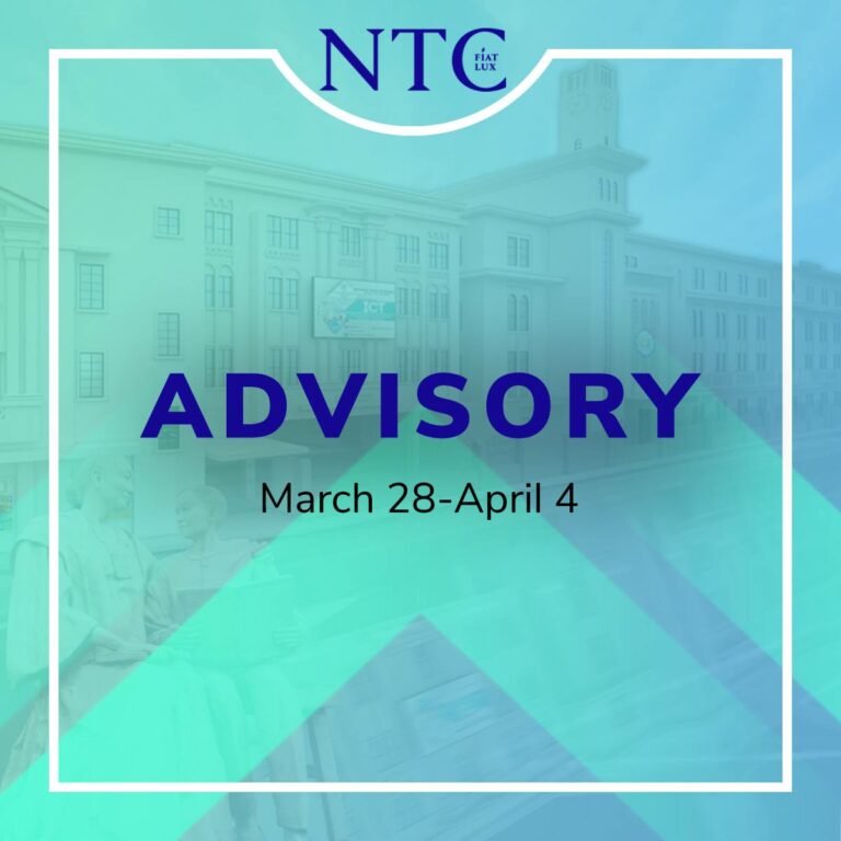 Advisory for March 28-April 4